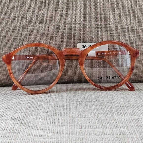 St. Moritz Women Eyeglasses Frame BLONDE 48[]22 145 COLBY Glasses Frame NWT $135 - Picture 2 of 12